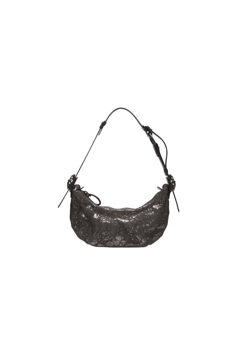 Innerraum Berlin OBJECT HM0 MICRO HALF MOON BAG META BLACK + BLACK MATT