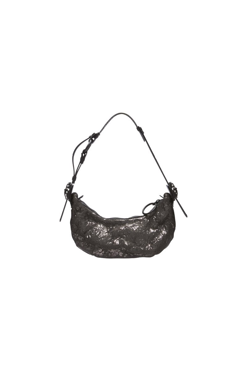 innerraum berlin OBJECT HM0 MICRO HALF MOON BAG META BLACK + BLACK MATT