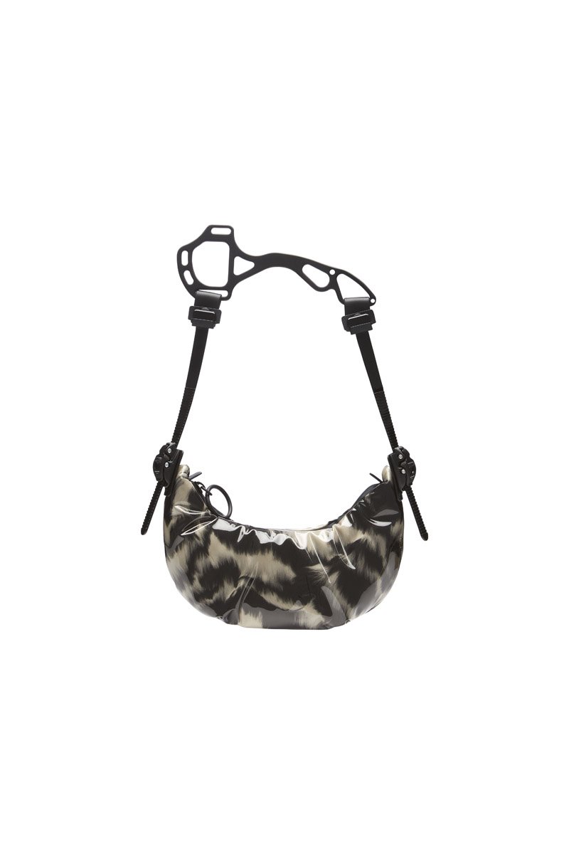 innerraum berlin OBJECT HM0 MICRO HALF MOON BAG ZEBRA FAUX FUR + BLACK MATT innerraum berlin OBJECT HM0 MICRO HALF MOON BAG ZEBRA FAUX FUR + BLACK MATT