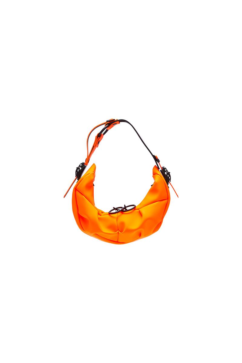 innerraum berlin OBJECT HM0 SMALL HALF MOON BAG NEON ORANGE + BLACK MATT