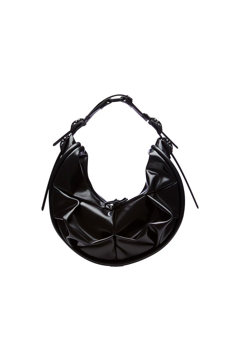 innerraum berlin OBJECT HM2 SMALL HALF MOON BAG BLACK MATT + BLACK MATT