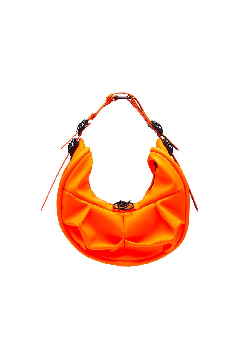 innerraum berlin OBJECT HM2 SMALL HALF MOON BAG NEON ORANGE + BLACK MATT