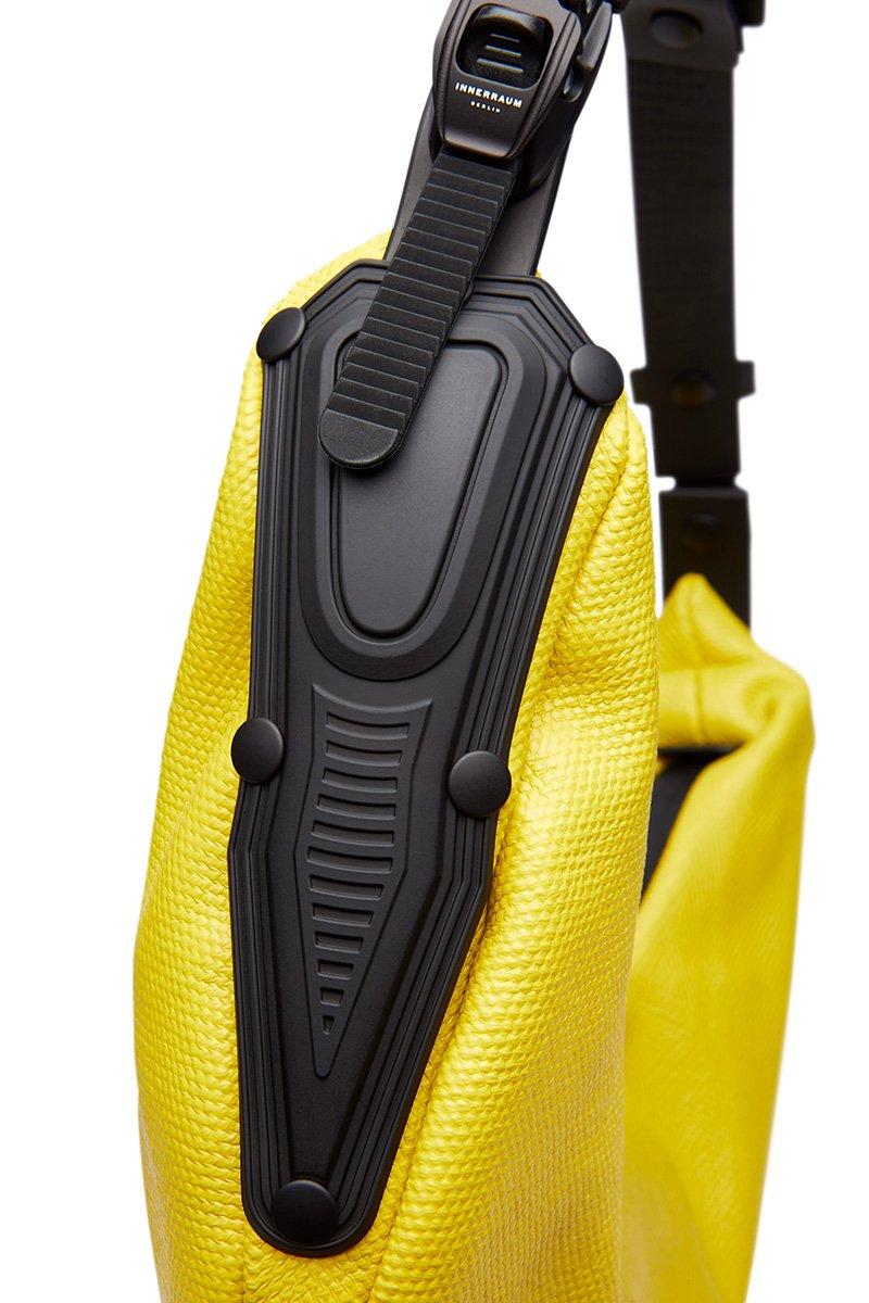 Innerraum Berlin OBJECT HM2 SMALL HALF MOON BAG YELLOW + BLACK MATT
