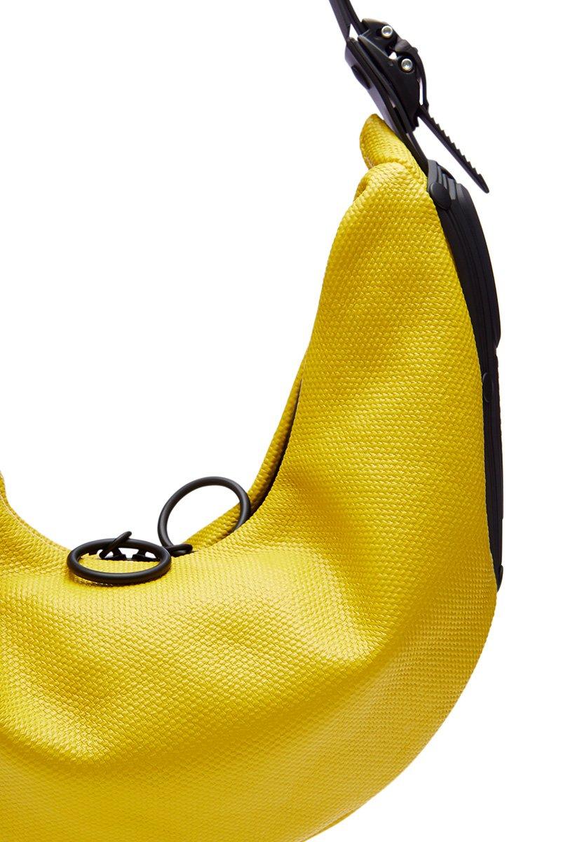 Innerraum Berlin OBJECT HM2 SMALL HALF MOON BAG YELLOW + BLACK MATT