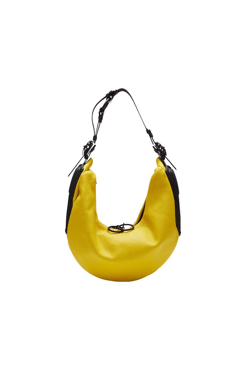 innerraum berlin OBJECT HM2 SMALL HALF MOON BAG YELLOW + BLACK MATT