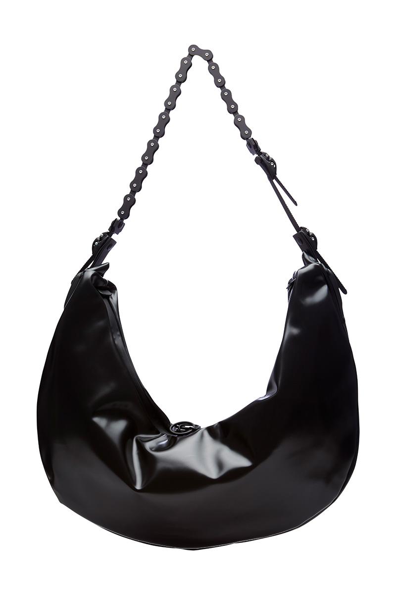 innerraum berlin OBJECT HM3 HALF MOON BAG BLACK + BLACK MATT