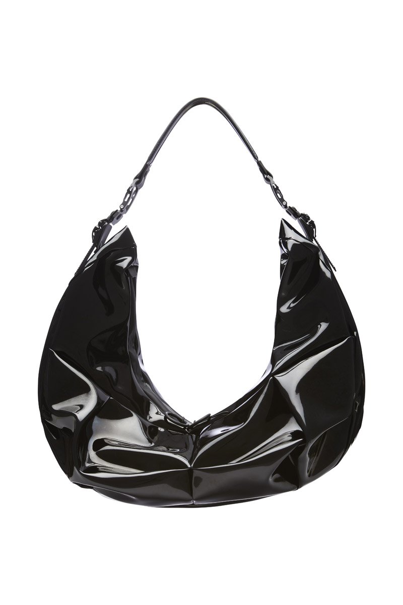 innerraum berlin OBJECT HM3 HALF MOON BAG BLACK SHINY 3D VINYL + BLACK MATT innerraum berlin OBJECT HM3 HALF MOON BAG BLACK SHINY 3D VINYL + BLACK MATT