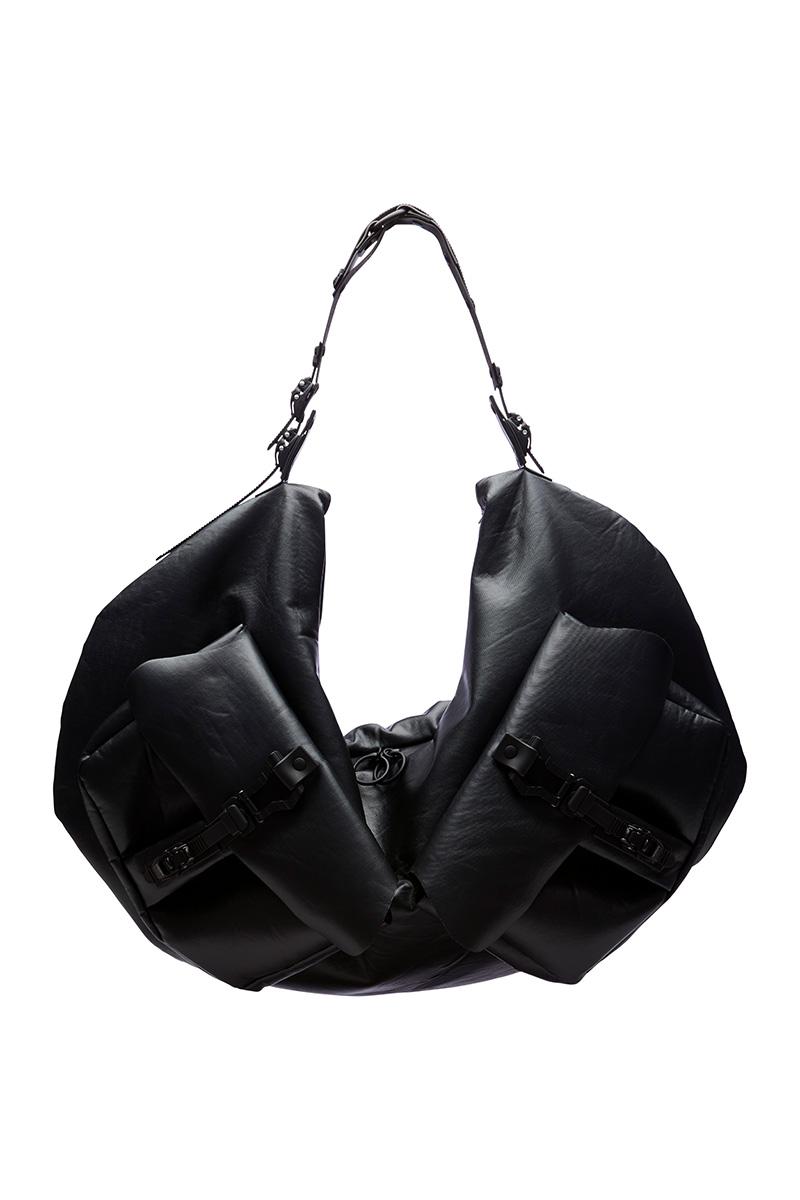 innerraum berlin OBJECT HM4 XXL HALF MOON BAG BLACK + BLACK MATT