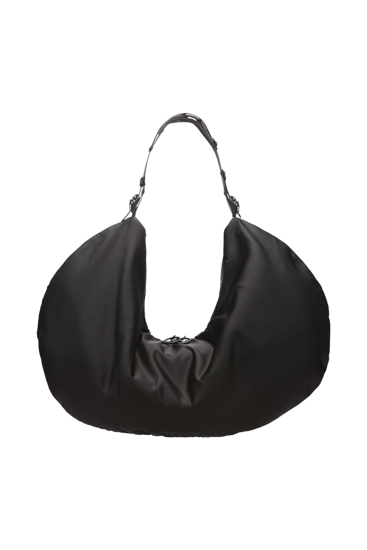 Innerraum Berlin OBJECT HM4 XXL HALF MOON BAG BLACK PUFFY BOMBER NYLON + BLACK MATT