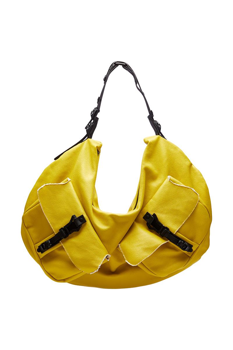 innerraum berlin OBJECT HM4 XXL HALF MOON BAG YELLOW + BLACK MATT