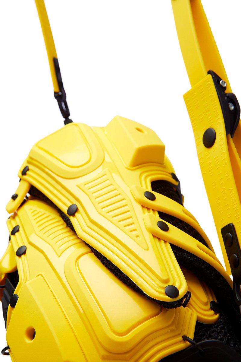 Innerraum Berlin OBJECT I02 CLUTCH / CROSSBODY BAG YELLOW + BLACK MATT