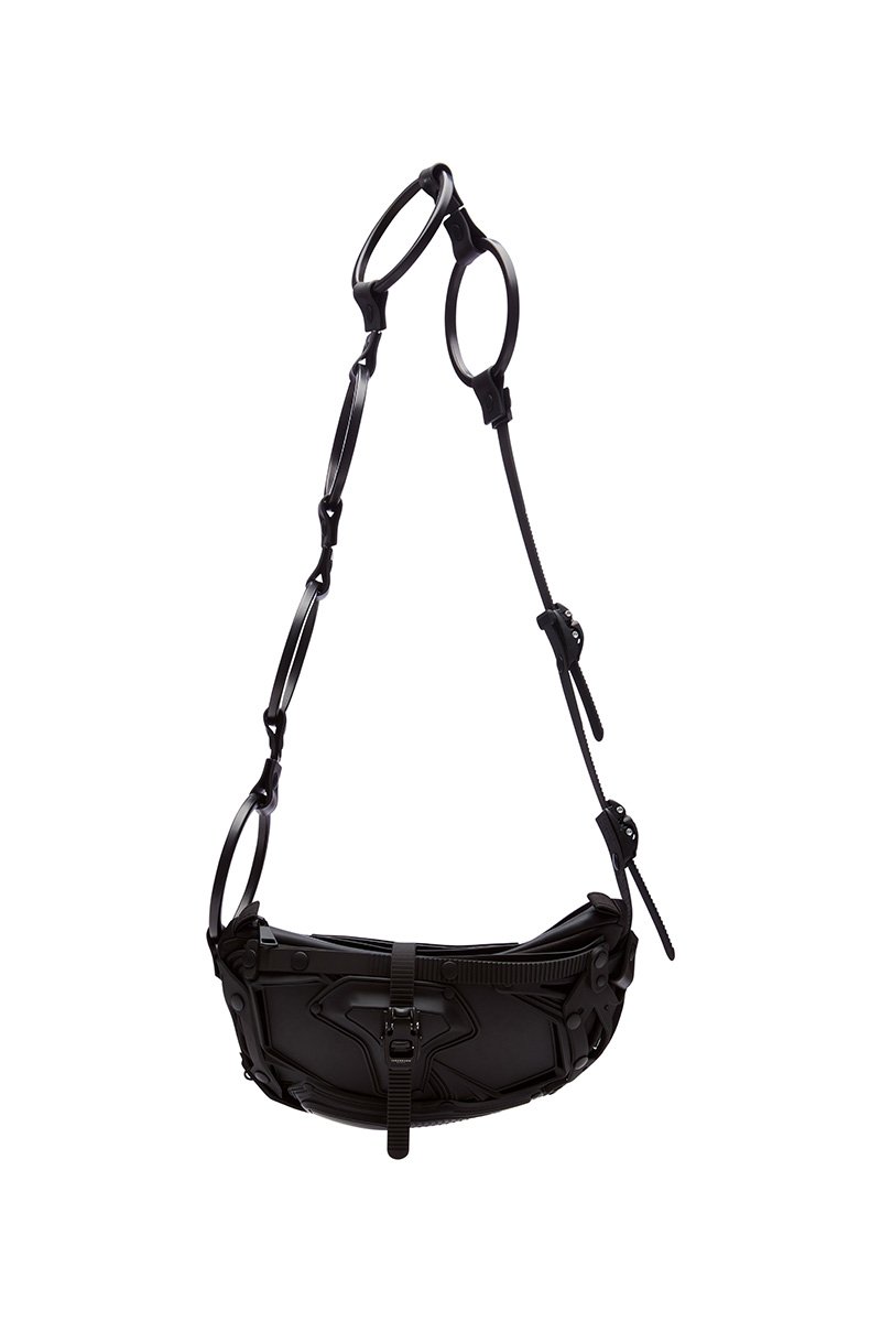 innerraum berlin OBJECT I30 FANNY PACK / CROSSBODY BAG BLACK MATT + BLACK MATT