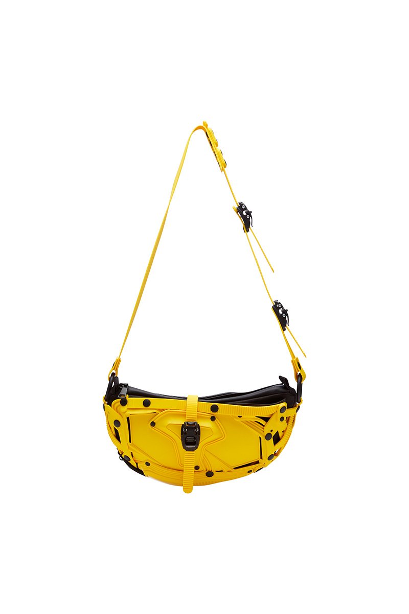 innerraum berlin OBJECT I30 FANNY PACK / CROSSBODY BAG YELLOW + BLACK MATT