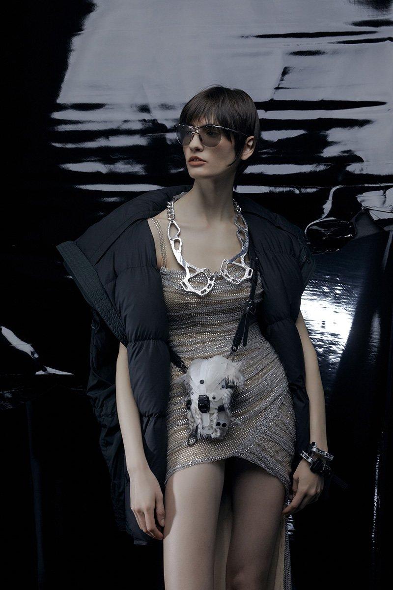 Innerraum Berlin OBJECT I31 FUNCASE TRANSPARENT - FAUX FUR + BLACK MATT