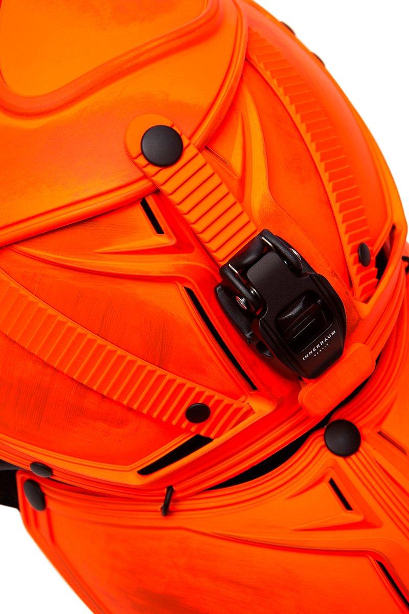 Innerraum Berlin OBJECT I42 HELMET CAP DISTRESSED NEON ORANGE + BLACK MATT