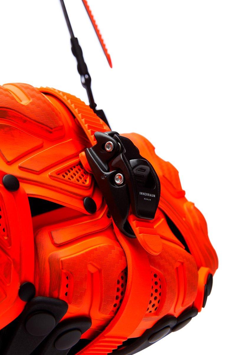 Innerraum Berlin OBJECT I67 CROSSBODY BAG DISTRESSED NEON ORANGE + BLACK MATT