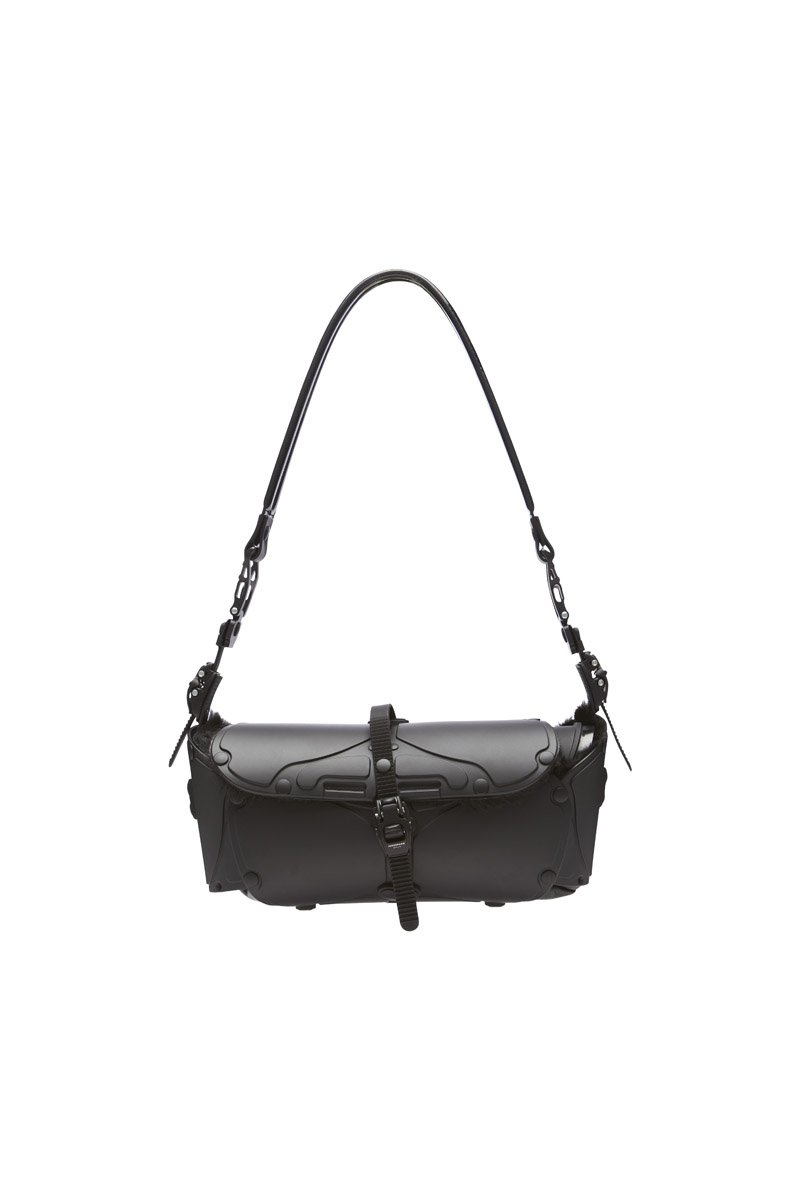 innerraum berlin OBJECT I81 STEREO BAG BLACK MATT - FAUX FUR + BLACK MATT