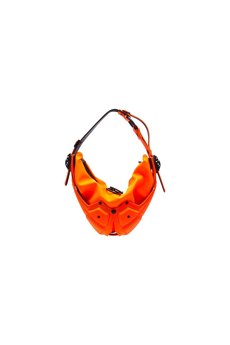 innerraum berlin OBJECT M00 GONDOLETTA HANDBAG NEON ORANGE + BLACK MATT