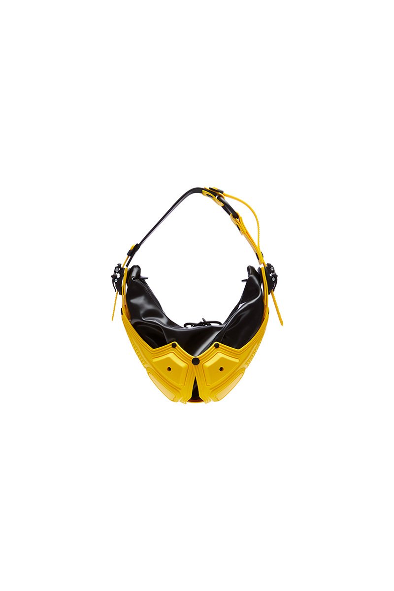 innerraum berlin OBJECT M00 GONDOLETTA HANDBAG YELLOW + BLACK MATT