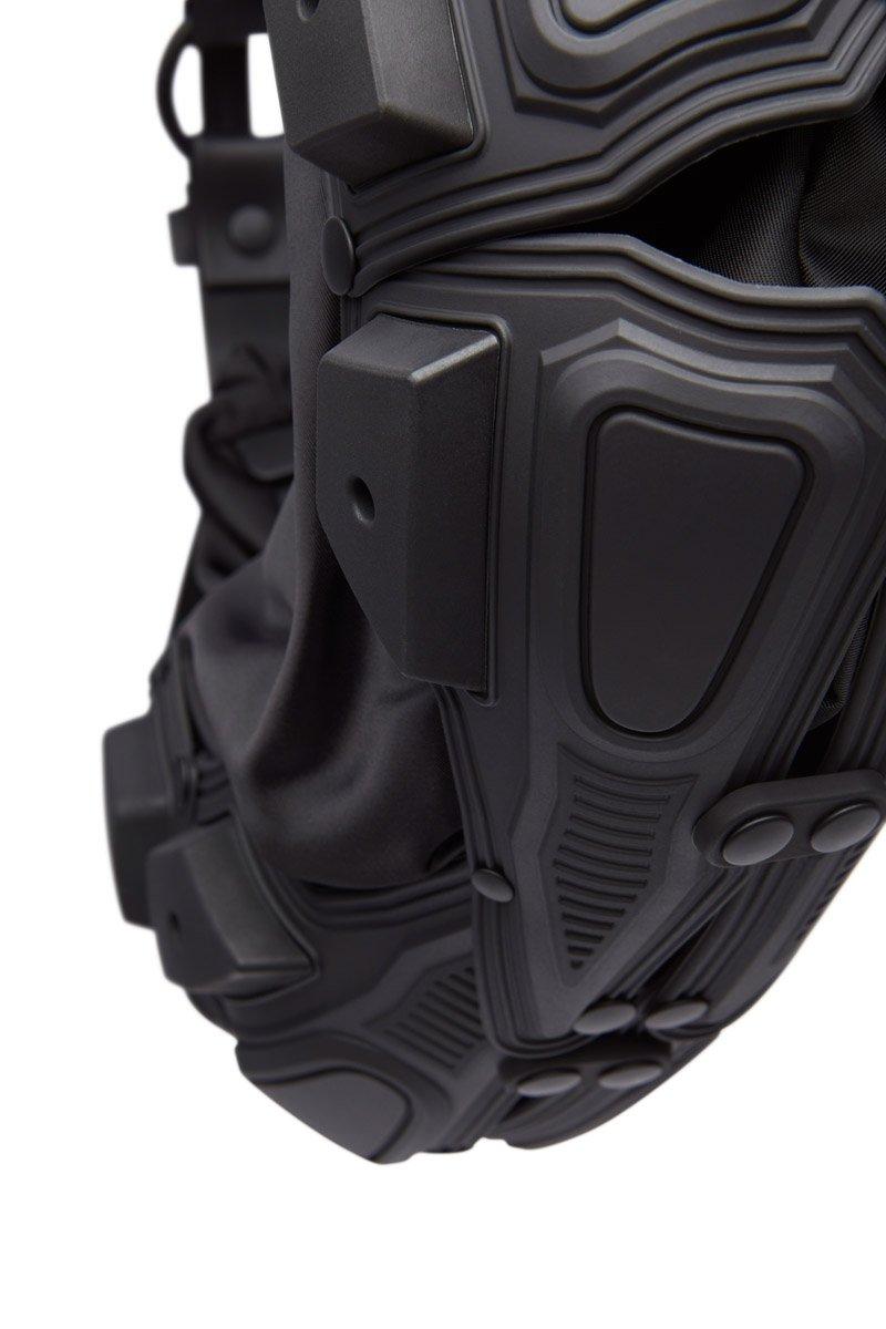 Innerraum Berlin OBJECT M02 SMALL HALF MOON BAG BLACK MATT - BOMBER NYLON + BLACK MATT