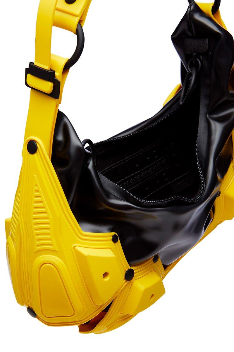 Innerraum Berlin OBJECT M02 SMALL HALF MOON BAG YELLOW + BLACK MATT