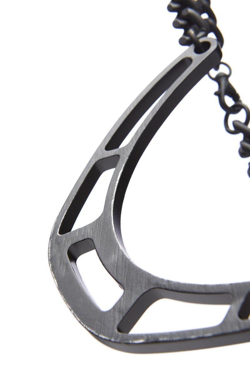 Innerraum Berlin OBJECT N11 STIRRUPS NECK CHAIN DISTRESSED BLACK MATT + BLACK MATT