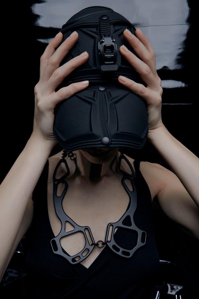 Innerraum Berlin OBJECT N12 HACKAMORE NECK CHAIN BLACK MATT + BLACK MATT