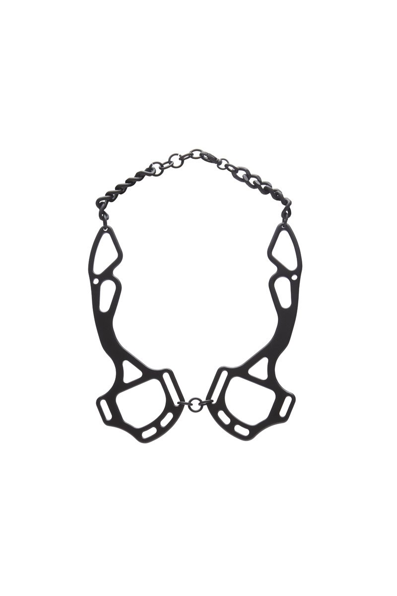 innerraum berlin OBJECT N12 HACKAMORE NECK CHAIN BLACK MATT + BLACK MATT