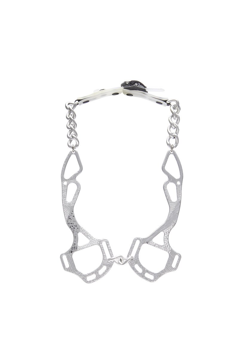 innerraum berlin OBJECT N13 HACKAMORE NECK CHAIN SILVER + SILVER