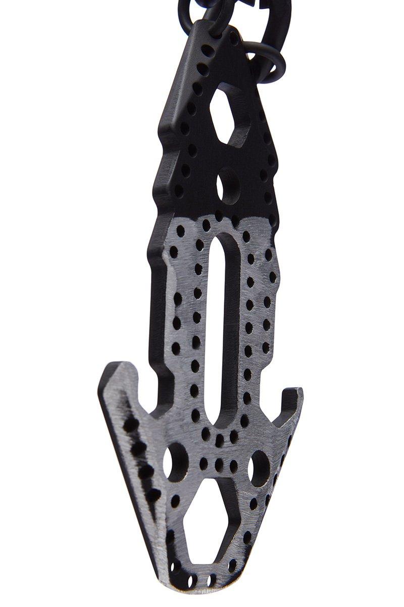 Innerraum Berlin OBJECT N14 INDUSTRIAL PENDANT NECK CHAIN DISTRESSED BLACK + BLACK