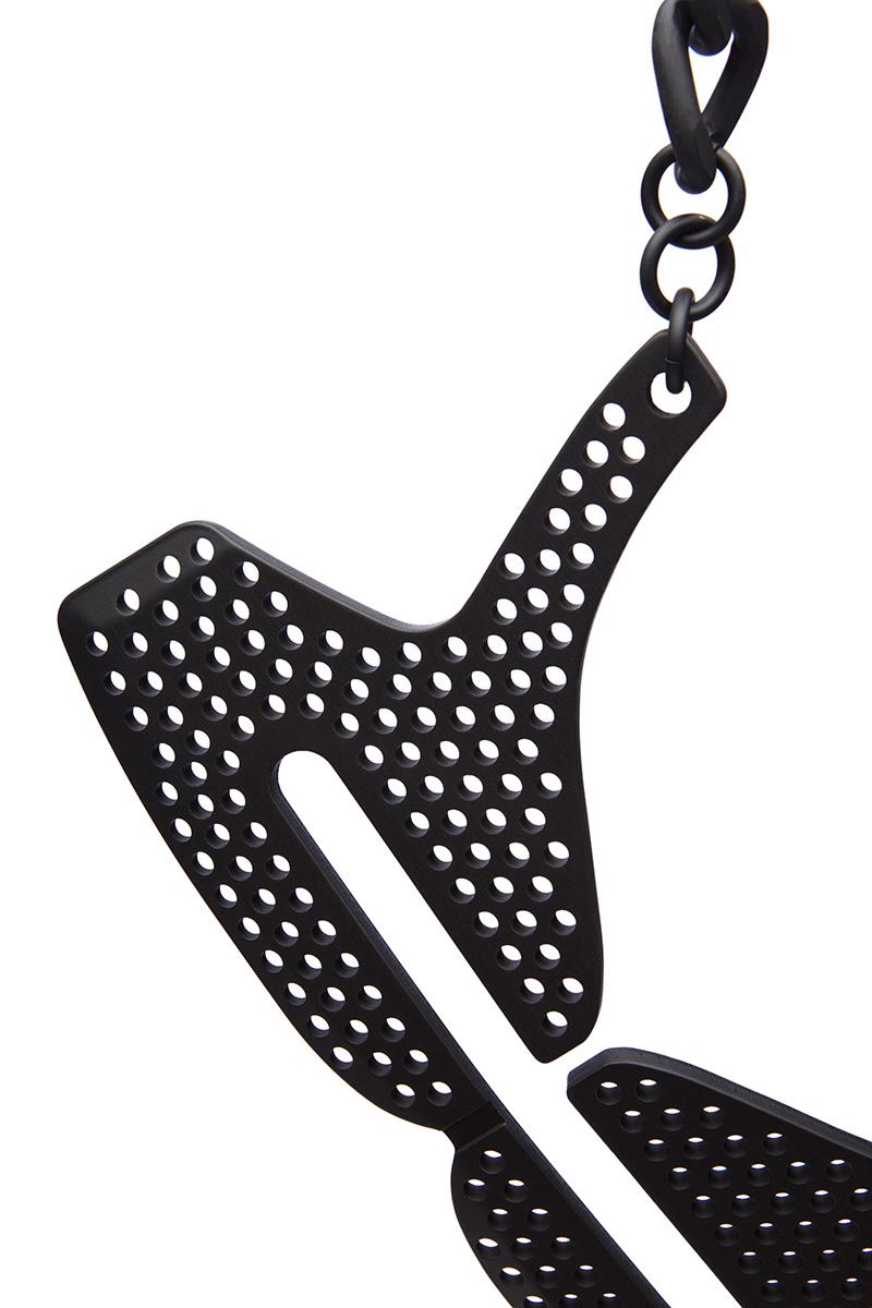 Innerraum Berlin OBJECT N15 TRIBAL PENDANT NECK CHAIN BLACK + BLACK MATT