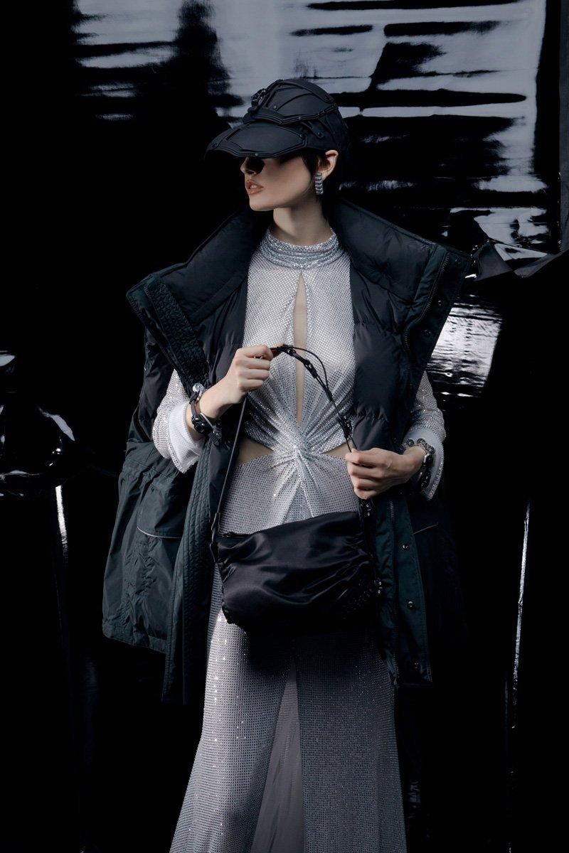 Innerraum Berlin OBJECT S05 MINI SHOPPER BLACK PUFFY BOMBER NYLON + BLACK MATT