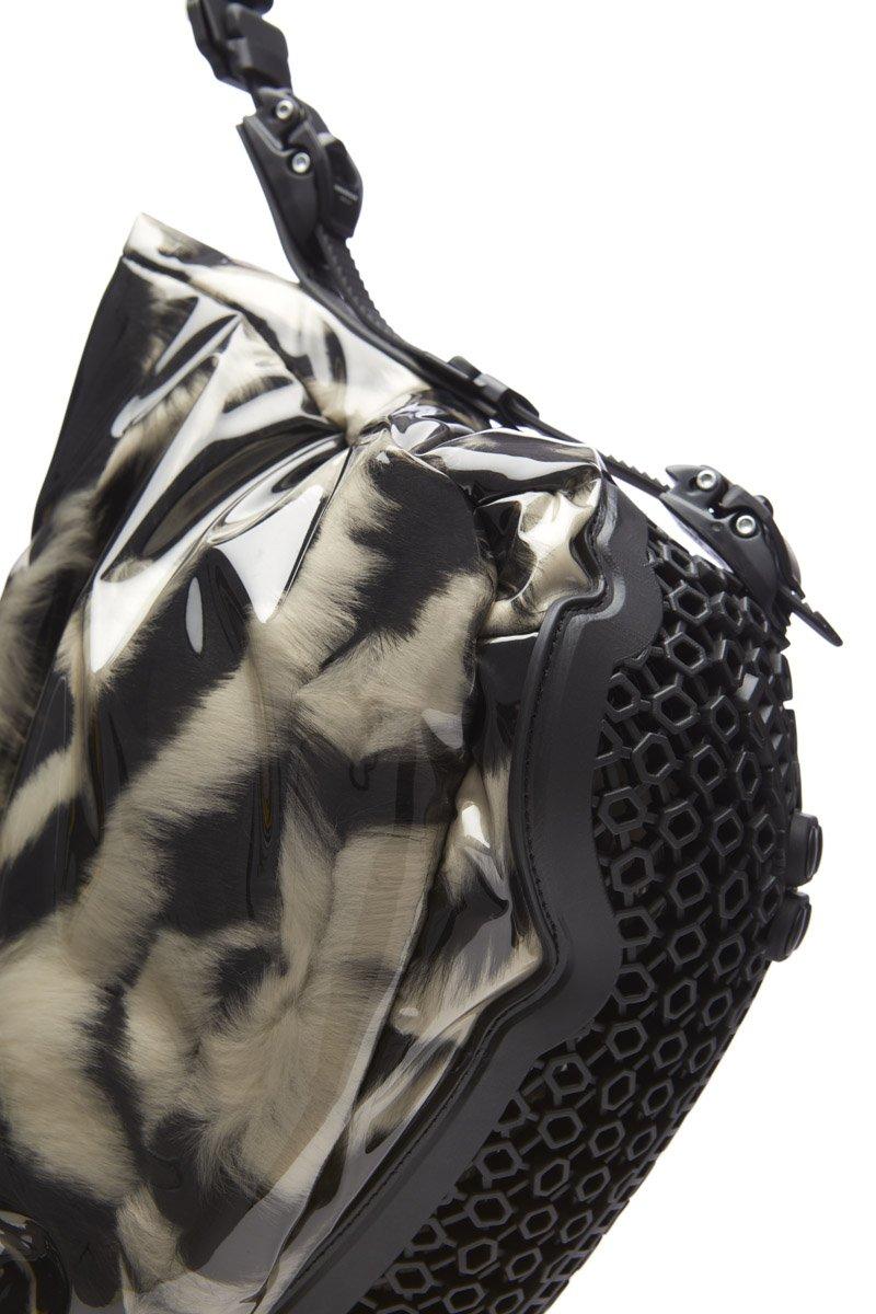 Innerraum Berlin OBJECT S05 MINI SHOPPER ZEBRA FAUX FUR + BLACK MATT