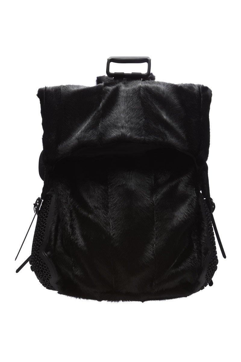 innerraum berlin OBJECT S09 BACKPACK BLACK FAUX FUR + BLACK