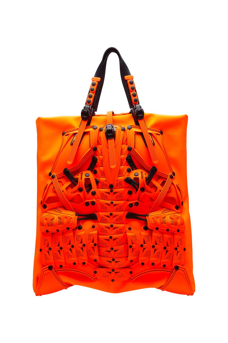 innerraum berlin OBJECT S12 SHOPPER NEON ORANGE + BLACK MATT