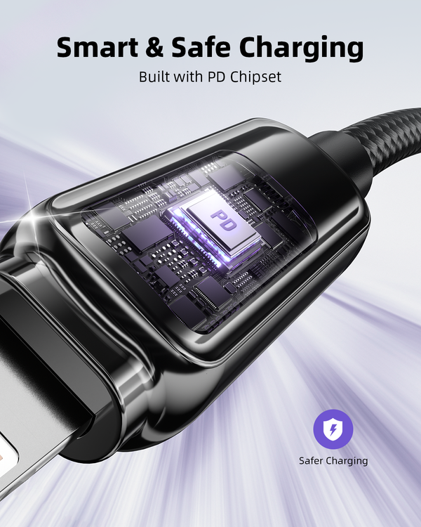 Innostyle DigiPower USB-C To USB-C Cable With Digital Display 100W 1.2m-DP-CL301