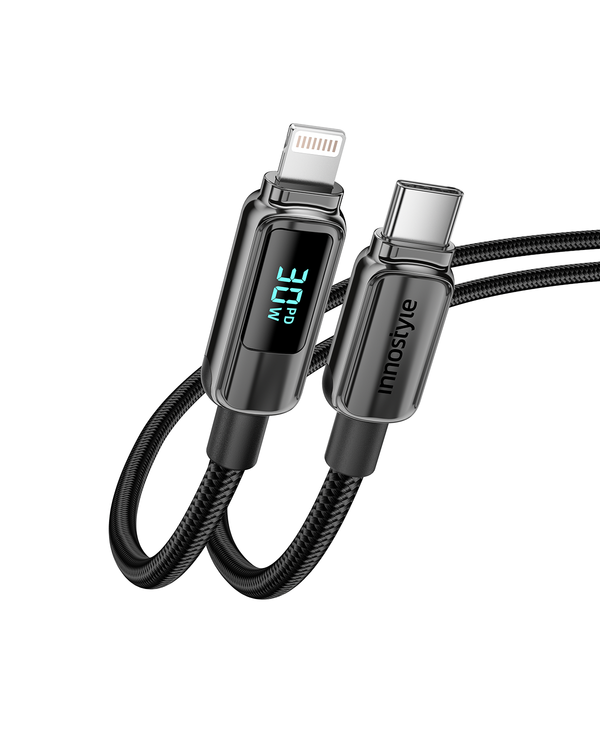 innostyle DigiPower USB-C to USB-C cable with digital display 100W 1.2m-DP-CL301