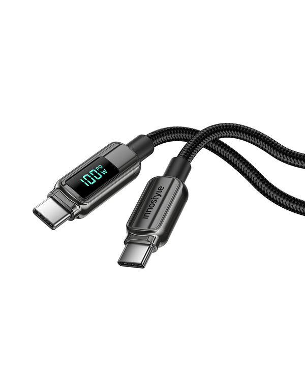 innostyle DigiPower USB-C to USB-C cable with digital display 100W 1.2m DP-CC1001