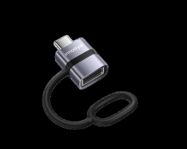 innostyle FlexiLInk USB-C to USB-A female adapter USB3.0 5Gbps with silicone tape ST-510