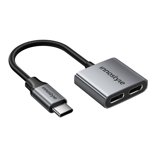 innostyle NexaLink 2 in 1 USB-C to Dual USB-C Audio Adapter PD60W C220 innostyle NexaLink 2 in 1 USB-C to Dual USB-C Audio Adapter PD60W C220