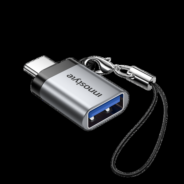 innostyle NexaLink USB-C to USB-A female adapter USB3.0 5Gbps with cable loop CL-310