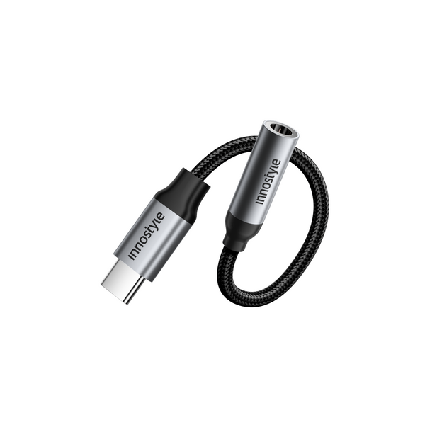 innostyle USB-C to 3.5mm audio femal adapter with DAC 15cm A130 innostyle USB-C to 3.5mm audio femal adapter with DAC 15cm A130