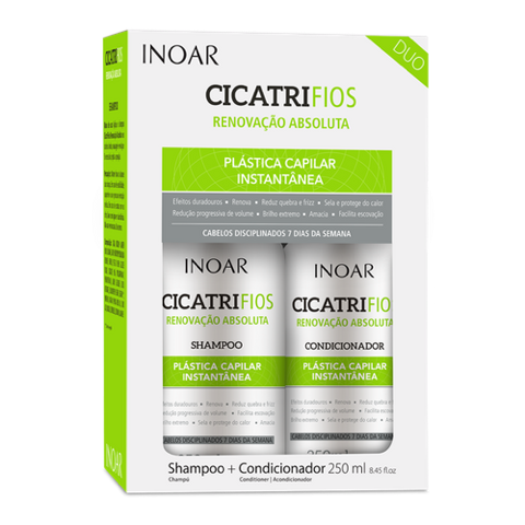 inoar CICATRIFIOS SHAMPOO AND CONDITIONER 250ml SALT FREE