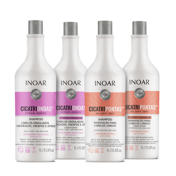 Inoar CICATRIPONTAS SHAMPOO AND CONDITIONER 1L
