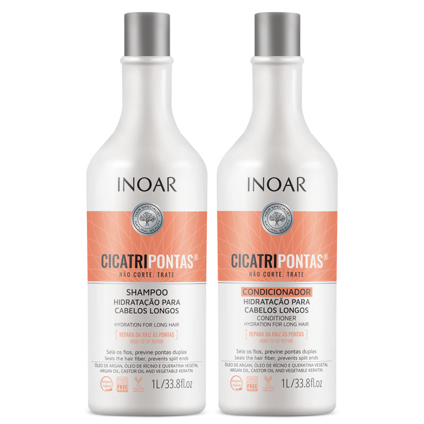 inoar CICATRIPONTAS SHAMPOO AND CONDITIONER 1L