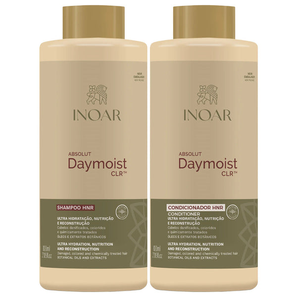 inoar INOAR DAYMOIST SHAMPOO AND CONDITION NEW LOOK BUT THE SAME INSIDE 2X800ml