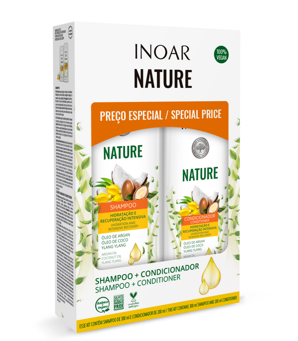 inoar INOAR DUO POS PROGRESS NATURE KERATIN ARGAN OIL AND COCONUT SALT FREE