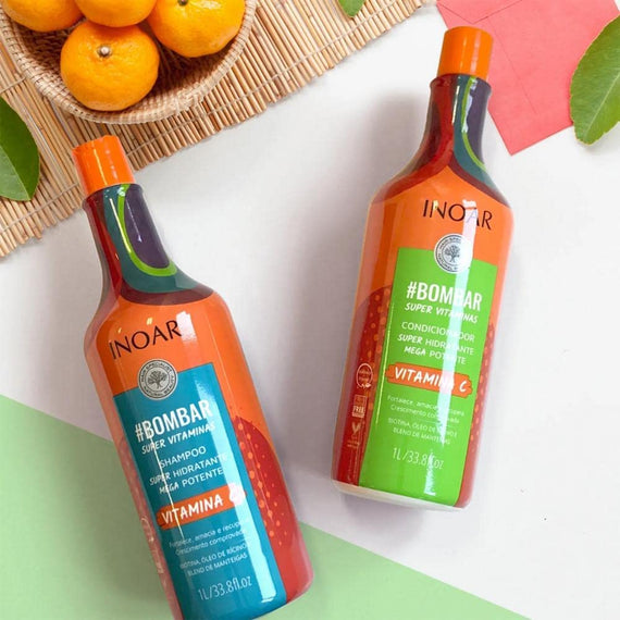 Inoar INOAR BOMBARSHAMPOO AND CONDITION 2X 1L