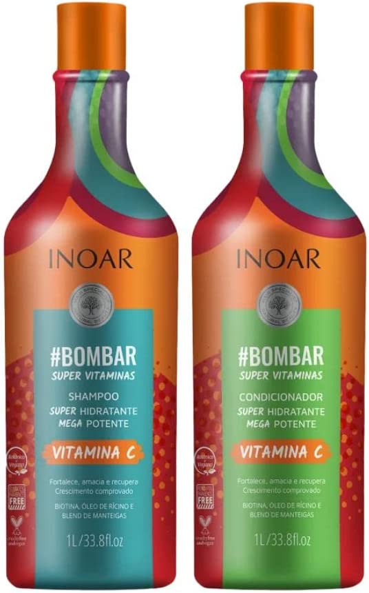 inoar INOAR BOMBARSHAMPOO AND CONDITION 2X 1L