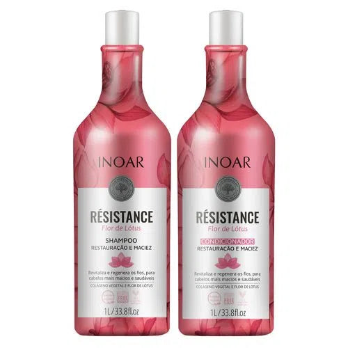 Inoar INOAR KIT RESISTANCE FLOR DE LOTUS SH + COND 1LT